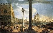 CARLEVARIS, Luca The Molo with the Ducal Palace fdg oil painting on canvas
